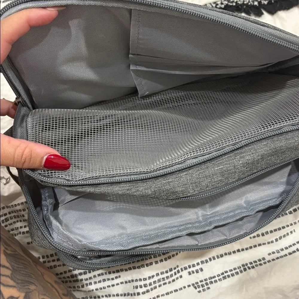 Ulta Beauty Gray Cosmetic Bag